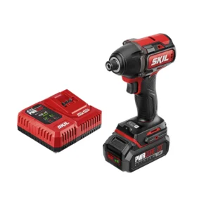 ID573902 Pwrcore 20 Brushless 20V 1/4  Hex Impact Driver, Includes 2.0Ah Lithium Battery   Pwrjump Charger