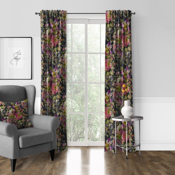Athena Linen Charcoal Drapery - Image 5