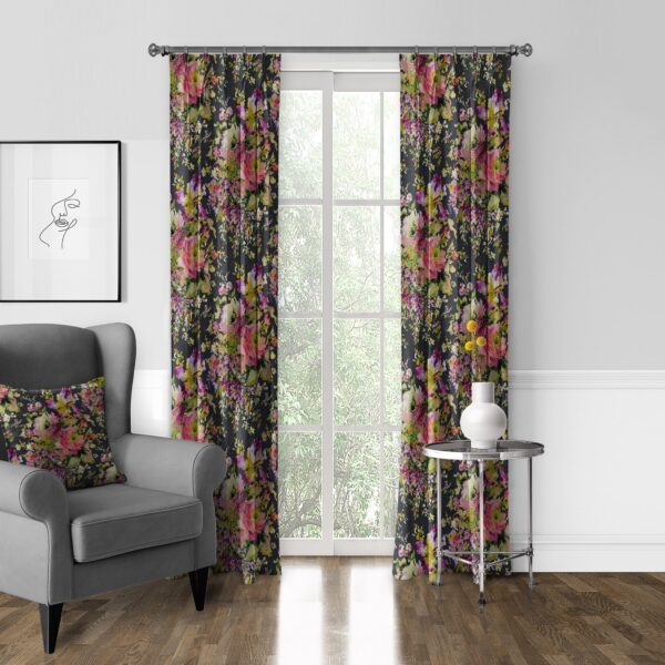 Athena Linen Charcoal Drapery - Image 6