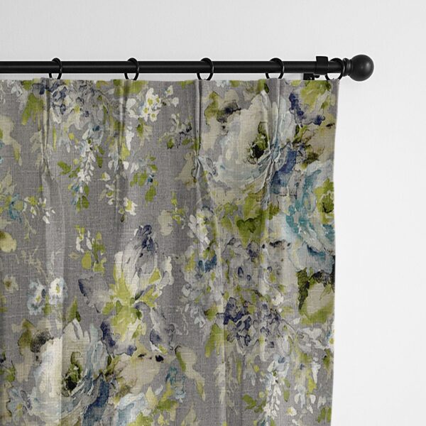 Athena Linen Heather Gray Drapery - Image 4