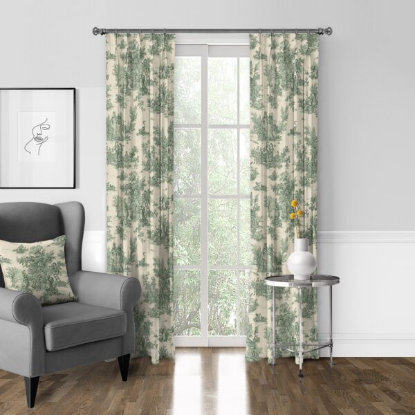 Bouclair Green Drapery – Open Box - Image 6
