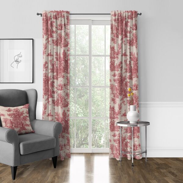 Bouclair Red Drapery - Image 5