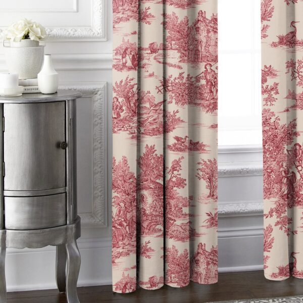Bouclair Red Drapery - Image 3