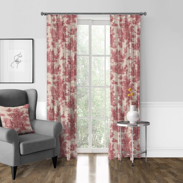 Bouclair Red Drapery - Image 6