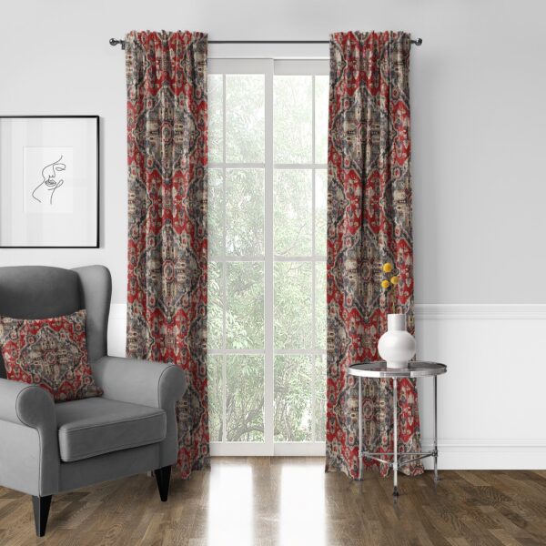 Charvelle Red/Blue Drapery - Image 5