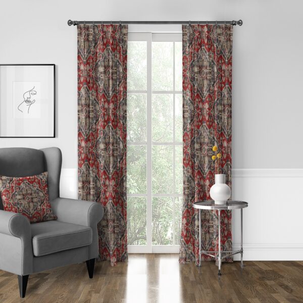 Charvelle Red/Blue Drapery - Image 6