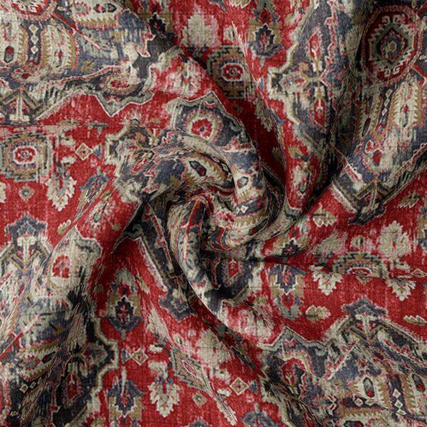 Charvelle Red/Blue Drapery - Image 2