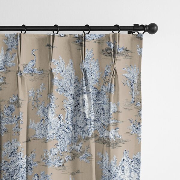 Chateau Blue/Beige Drapery - Image 4