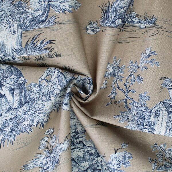 Chateau Blue/Beige Drapery - Image 2