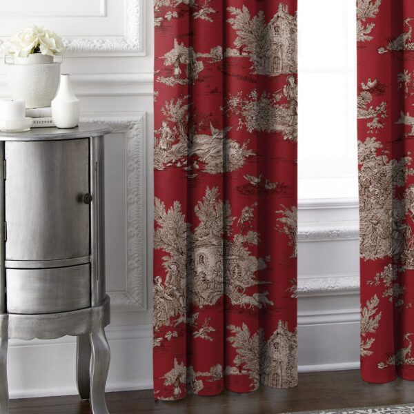 Chateau Red/Black Drapery - Image 3