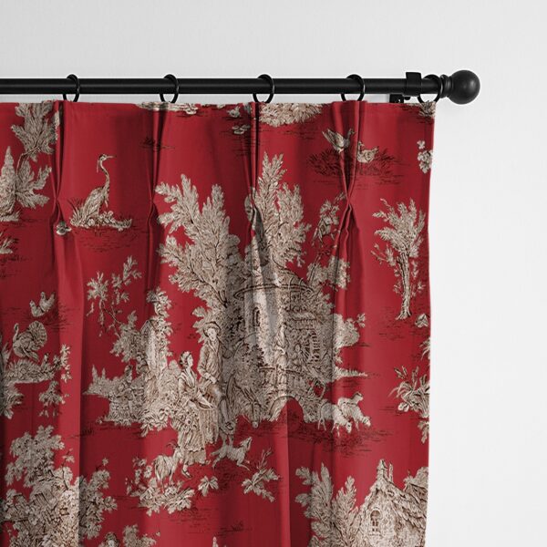 Chateau Red/Black Drapery - Image 4