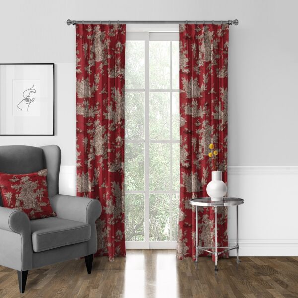 Chateau Red/Black Drapery - Image 6