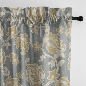 Golden Bloom Barley Drapery