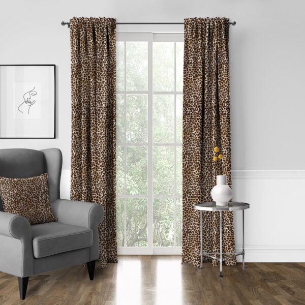 Jolene Animal Print Black Drapery - Image 5