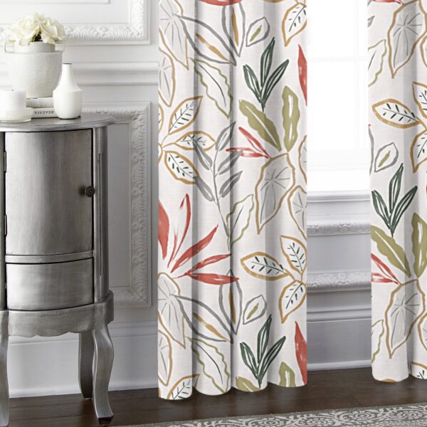Fall Foliage Beige Drapery - Image 5