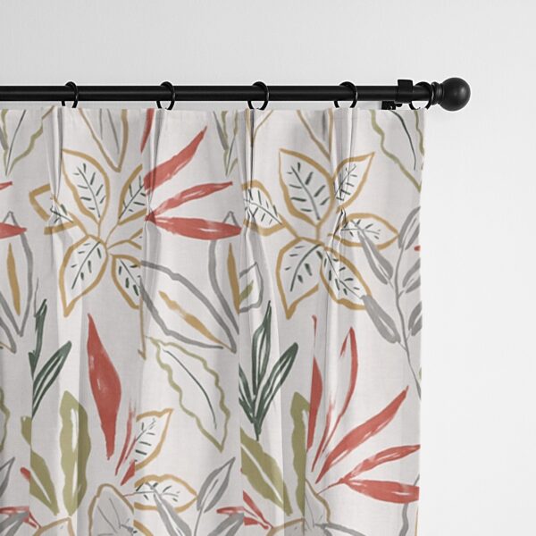 Fall Foliage Beige Drapery - Image 2