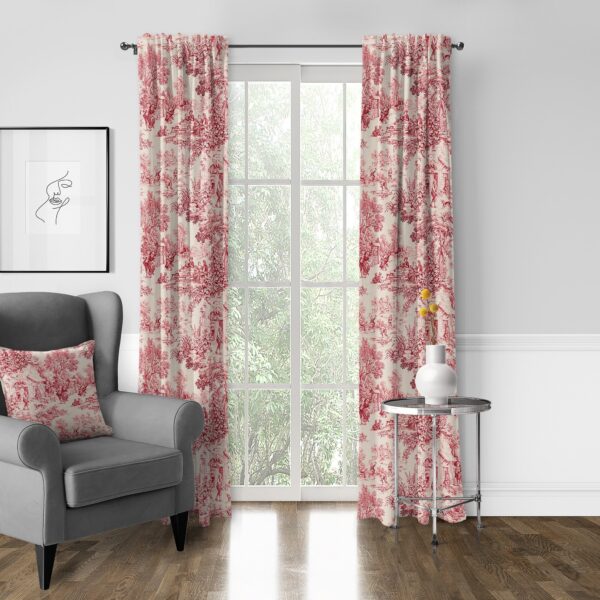 Maison Toile Red Drapery - Image 5