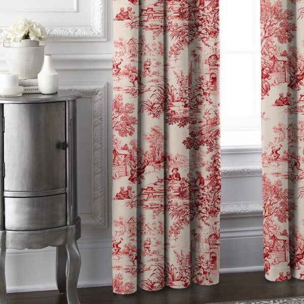 Maison Toile Red Drapery - Image 3