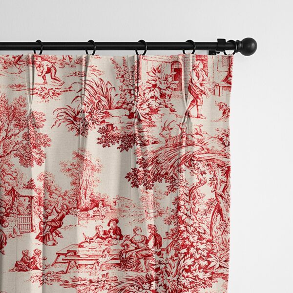 Maison Toile Red Drapery - Image 4