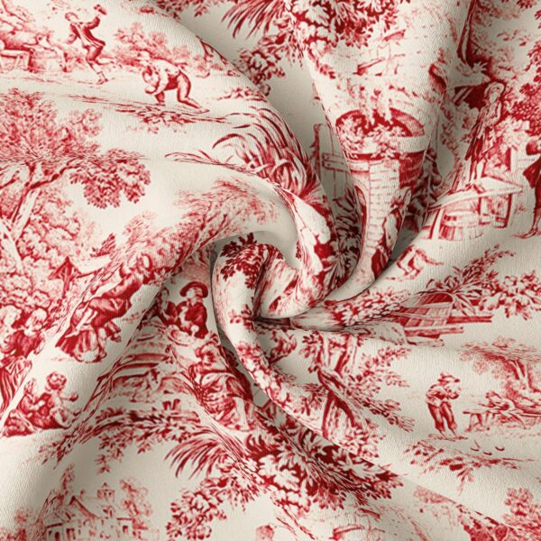 Maison Toile Red Drapery - Image 2
