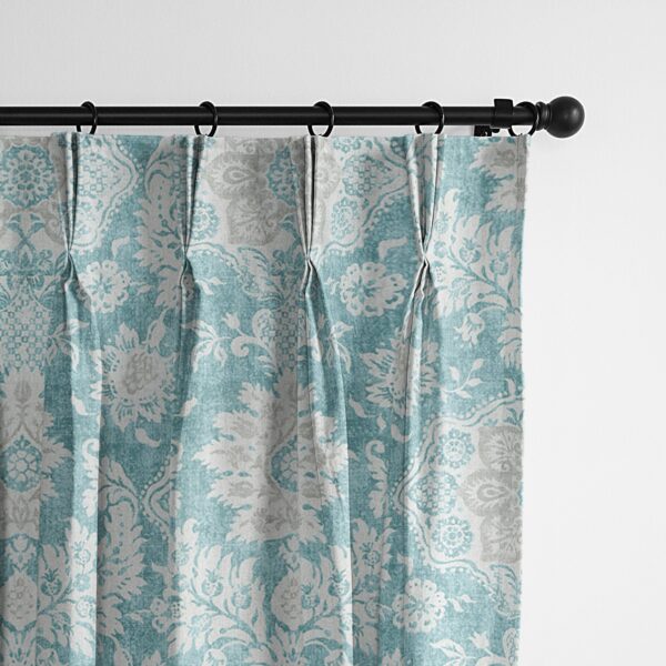 Osha Aqua/Teal Drapery - Image 2