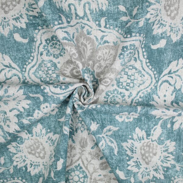 Osha Aqua/Teal Drapery - Image 4