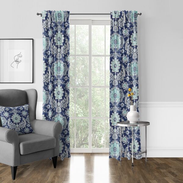 Osha Blue/Aqua Drapery - Image 8