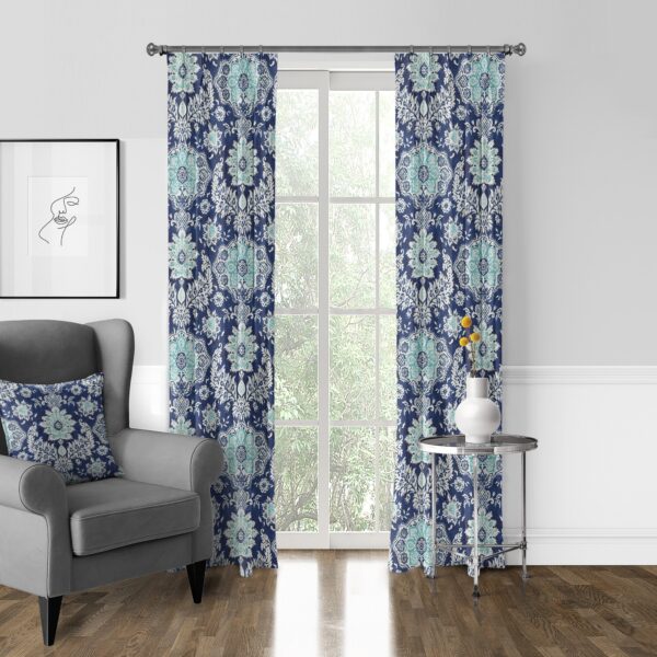 Osha Blue/Aqua Drapery - Image 7