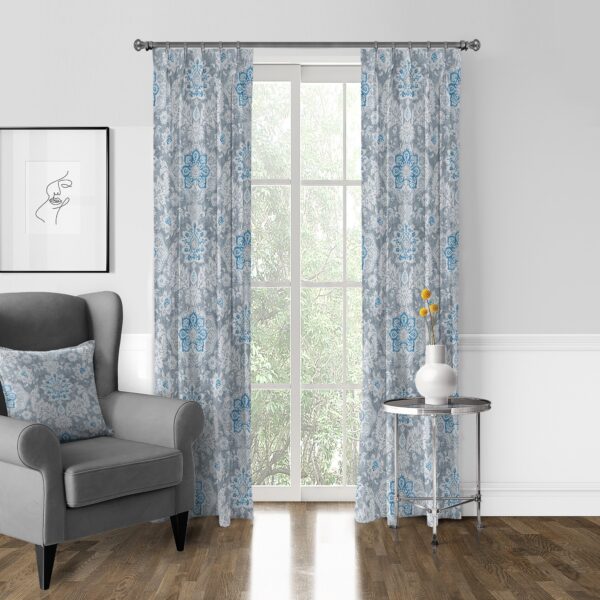 Osha Sky/Gray Drapery - Image 7