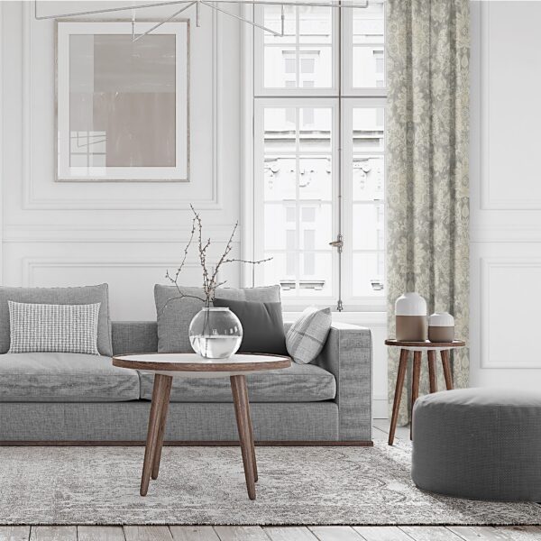 Osha Taupe/Beige Drapery - Image 6