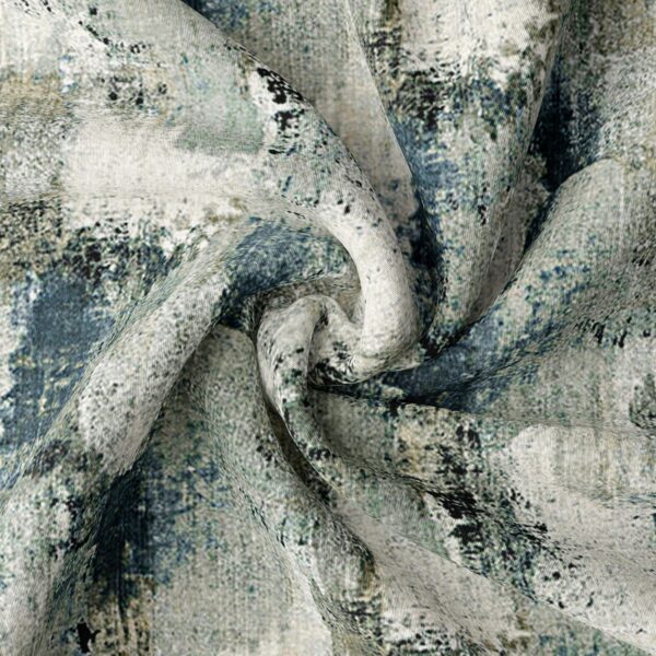 Thiago Linen Dark Denim Blue Drapery - Image 2