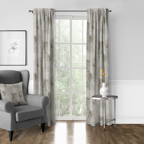 Thiago Linen Taupe  Drapery - Image 5