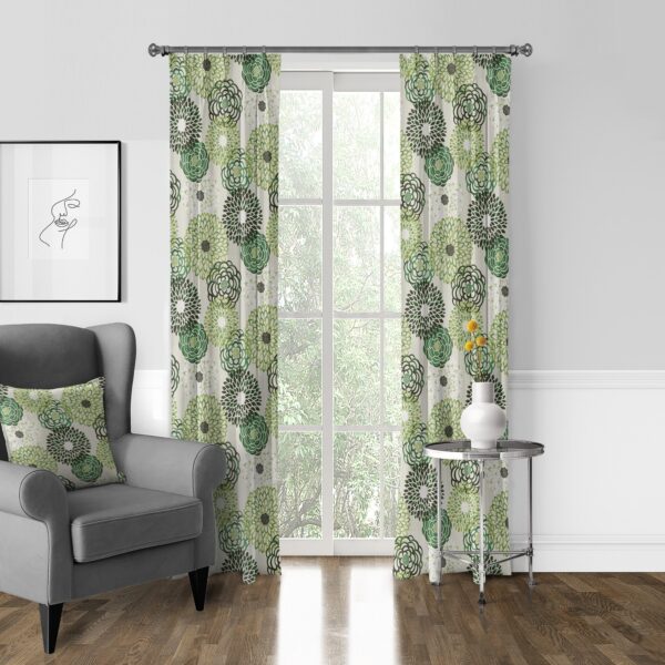 Gardenstow Green Drapery - Image 7