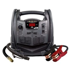 SJ1427 6-in-1 Portable Power Station and 1500 Peak Amp Jump Starter 150-Psi