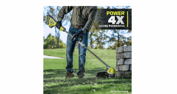 RY402110VNM 40V HP Brushless Whisper Series 17 in. Cordless Battery Carbon Fiber Shaft String Trimmer w/ 6.0 Ah Battery   Charger - Image 4