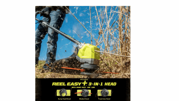 RY402110VNM 40V HP Brushless Whisper Series 17 in. Cordless Battery Carbon Fiber Shaft String Trimmer w/ 6.0 Ah Battery   Charger - Image 7