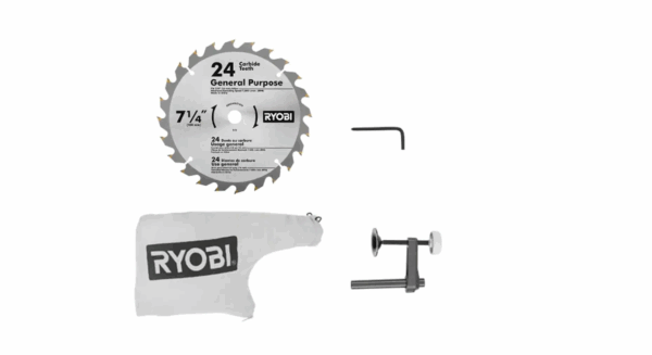 P553-PSK005 ONE+ 18V Cordless 7-1/4 in. Compound Miter Saw with 2.0 Ah Battery and Charger - Image 4