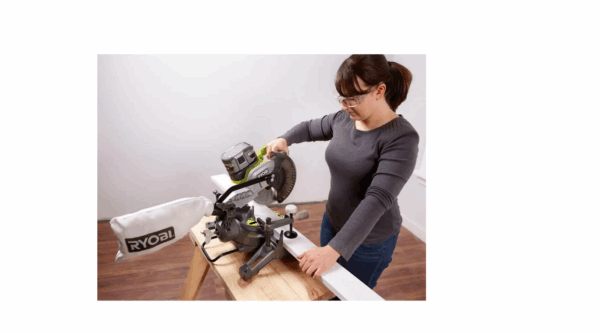 P553-PSK005 ONE+ 18V Cordless 7-1/4 in. Compound Miter Saw with 2.0 Ah Battery and Charger - Image 6