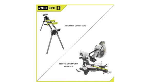 Miter Saw TSS103-A18MS01G 15 Amp 10 in. Sliding Compound and Universal QUICKSTAND - Image 2