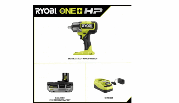 P262K1 ONE+ HP 18V Brushless Cordless Impact Wrench Kit - Image 3