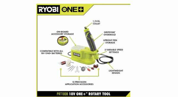 PRT100B ONE+ 18V Cordless Precision Rotary Tool (Tool Only) - Image 2