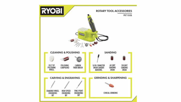 PRT100B ONE+ 18V Cordless Precision Rotary Tool (Tool Only) - Image 3