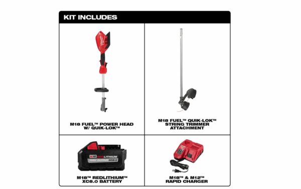 2825-21ST M18 FUEL 18V Lithium-Ion Brushless Cordless String Trimmer with QUIK-LOK Attachment Capability and 8.0 Ah Battery - Image 2