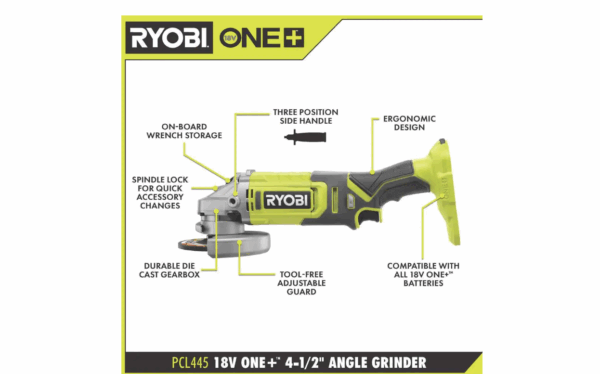 PCL445B  18V Cordless 4-1/2 in. Angle Grinder (Tool Only) - Image 2