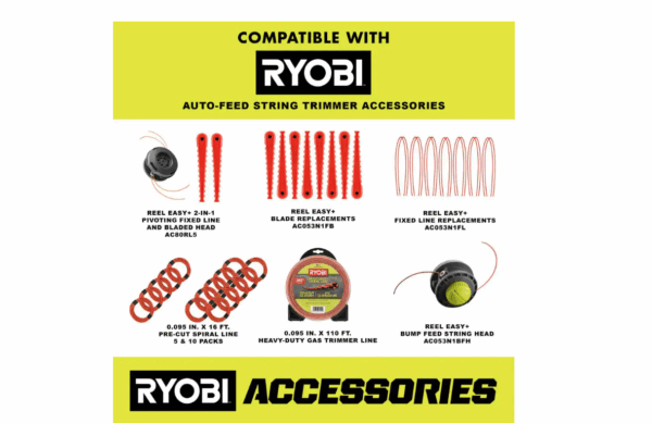 RY252CS 25 cc 2-Stroke Attachment Capable Full Crank Curved Shaft Gas String Trimmer - Image 10