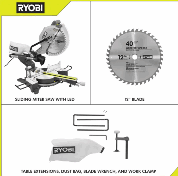 Miter Saw TSS121 12 in. Sliding Compound with LED - Image 7