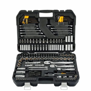 DWMT75000 1/4 in., 3/8 in., and 1/2 in. Drive Polished Chrome Mechanics Tool Set (200-Piece)