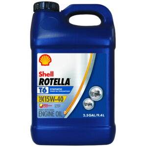 T6 Full Synthetic 15W-40 Diesel Engine Motor Oil, 2.5 Gallon