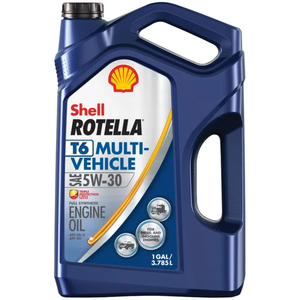 T6 Multi-Vehicle Full Synthetic 5W-30 Diesel Engine Oil, 1 Gallon