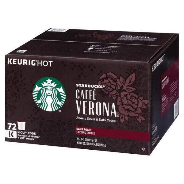 Starbucks Coffee Caff?? Verona Dark Roast K-Cup Pod 72-count - Image 6
